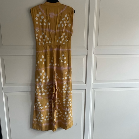 Anthropologie Yellow Patterned Jumpsuit - Picture 3 of 11